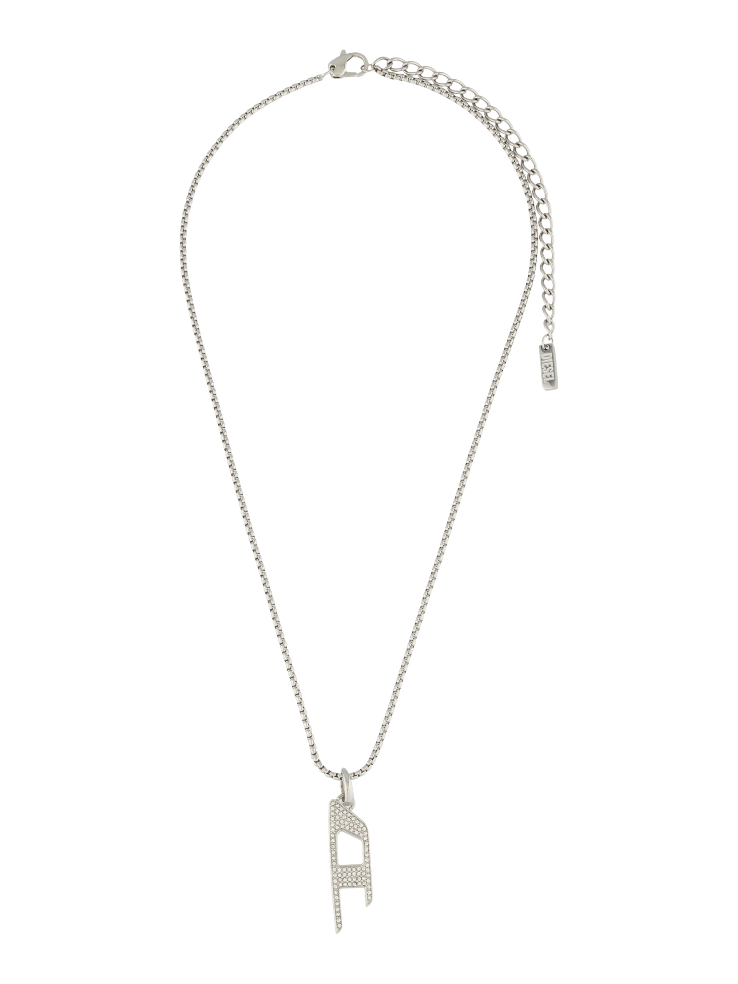 DIESEL Цепочка в Серебристый: спереди