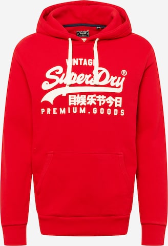 Superdry Sweatshirt 'Vintage' in Red: front