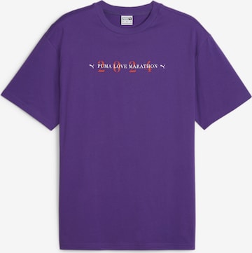 T-Shirt fonctionnel 'Love Marathon Grafik' PUMA en violet : devant