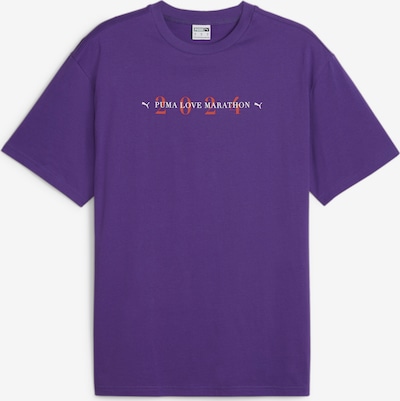 PUMA T-Shirt 'Love Marathon Grafik' in lila / mischfarben, Produktansicht