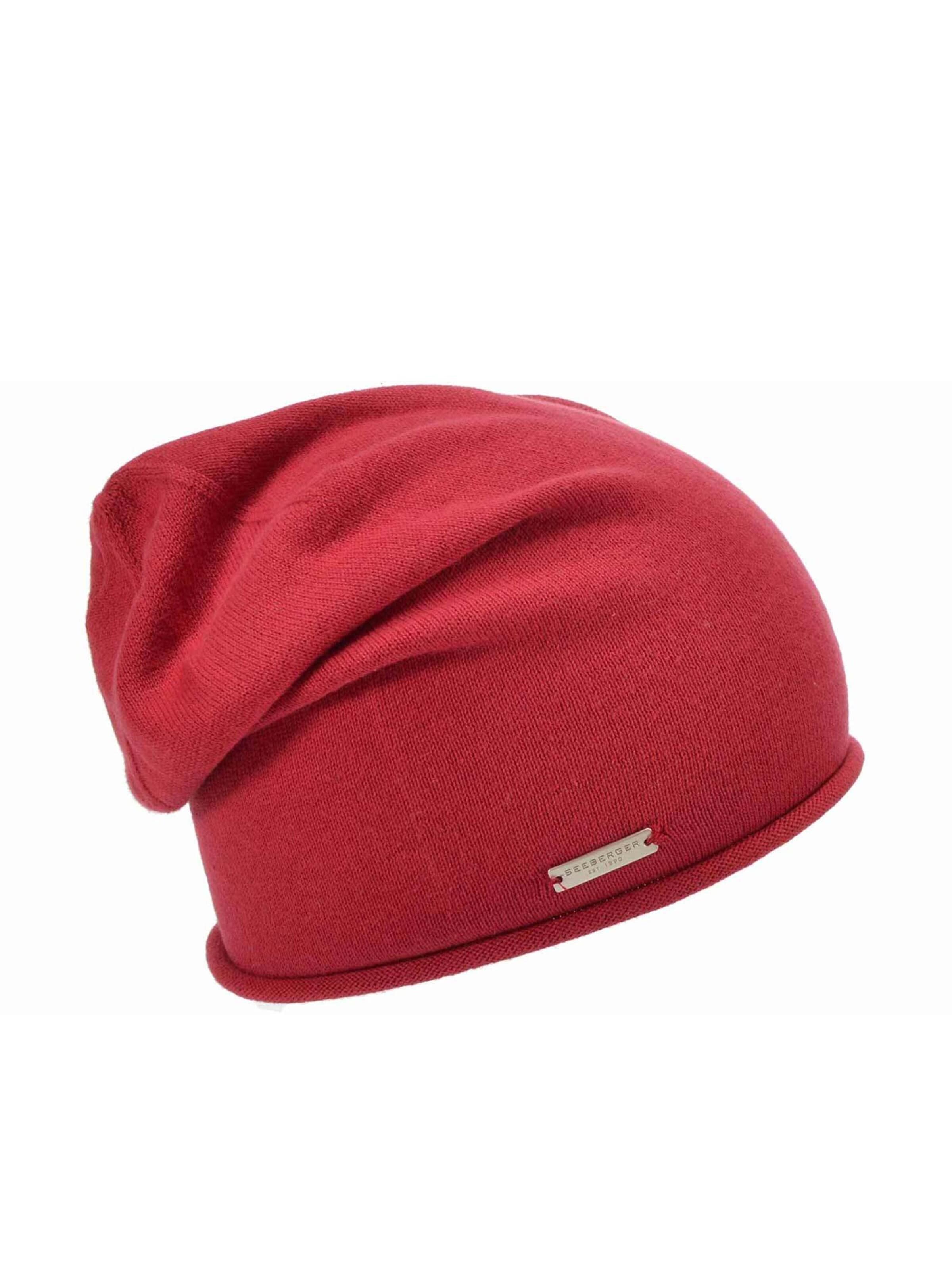 Seeberger Beanie 'Mütze' in Red: front