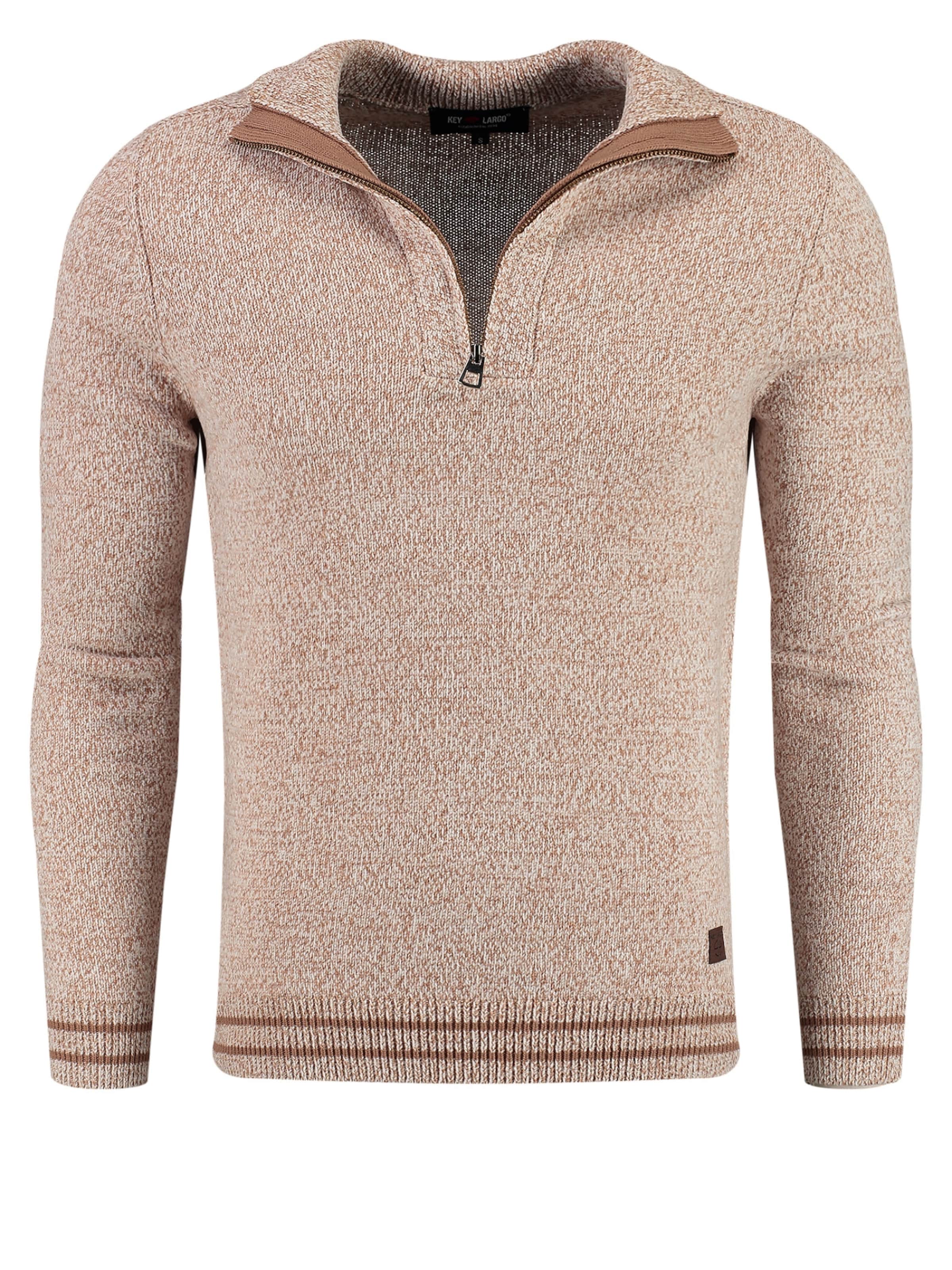 Key Largo Trui 'Horst' in Beige: voorkant