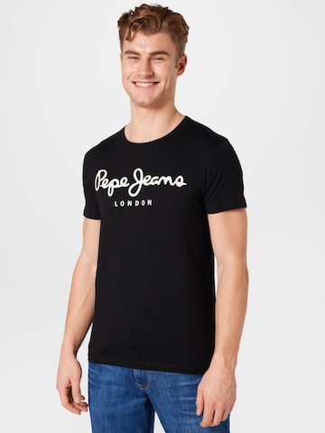 melns Pepe Jeans T-Krekls: no priekšpuses