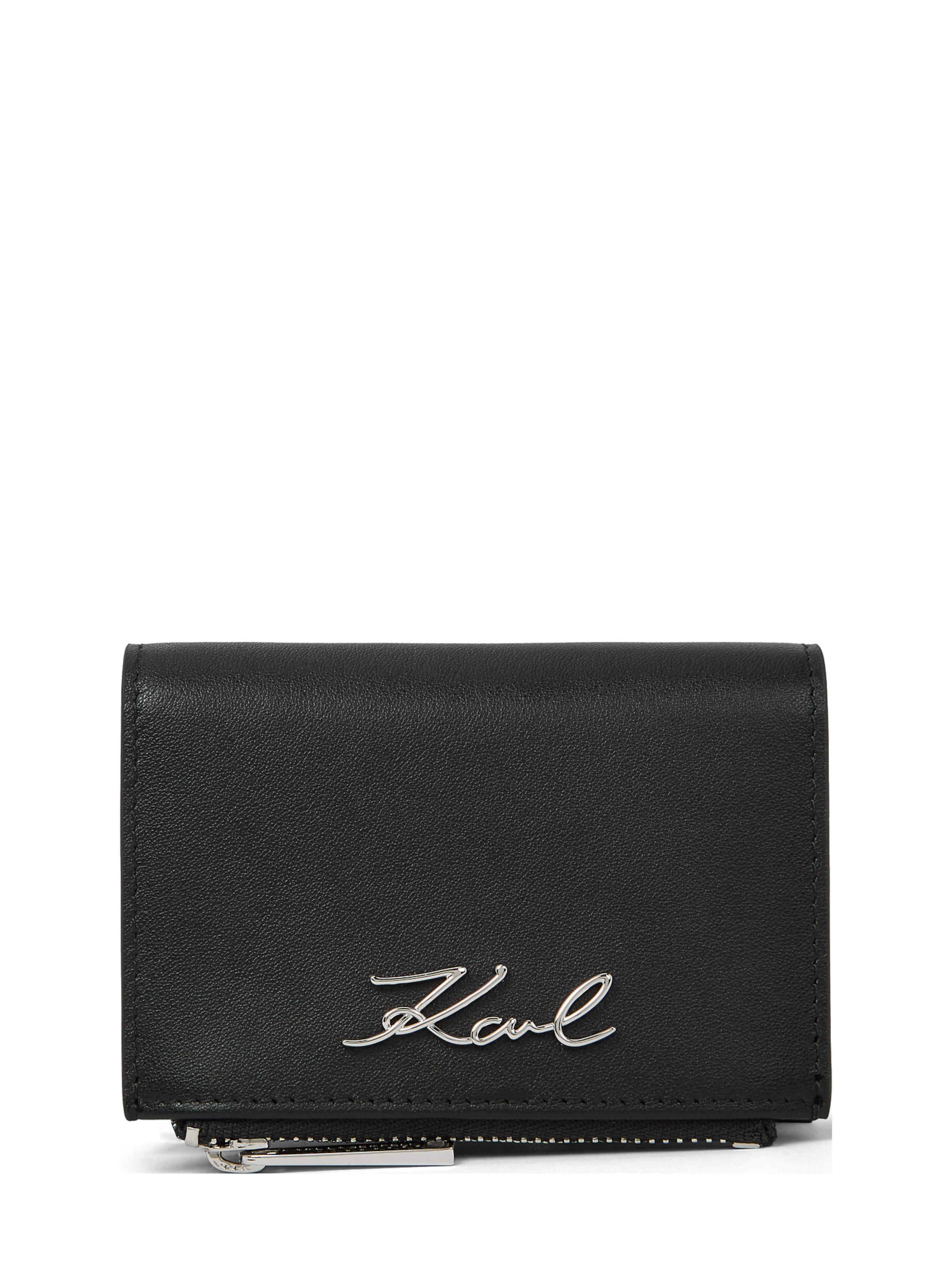 Karl Lagerfeld - Cartera ' SIGNATURE BI-FOLD GIFT SET ' en negro: frente