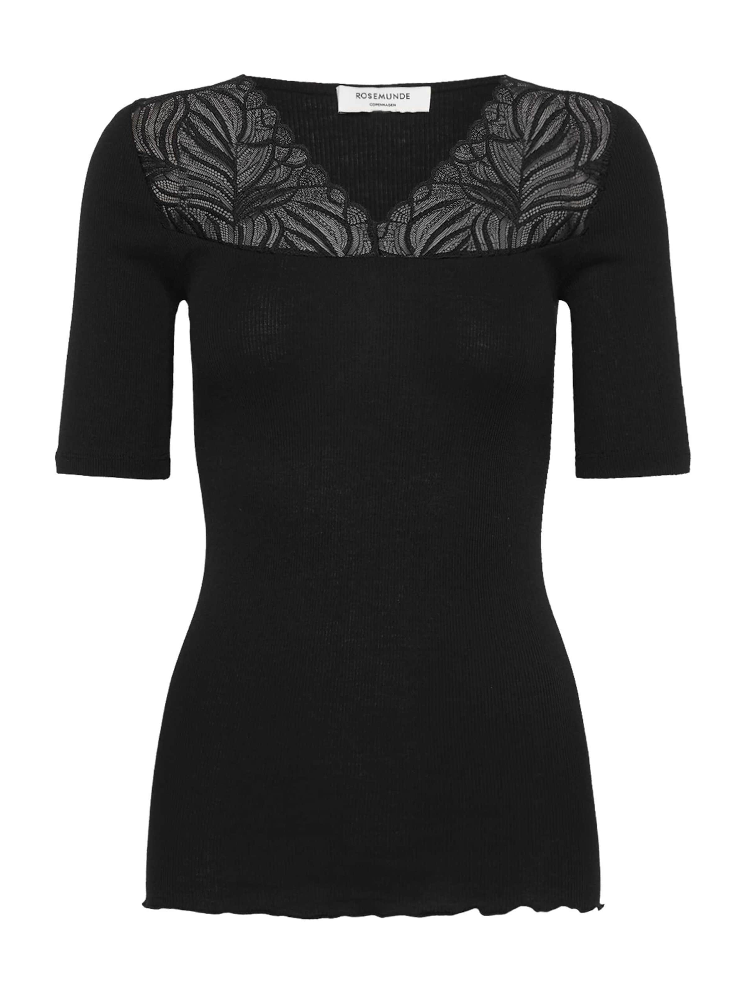 rosemunde T-Shirt 'RWBernadine' in Schwarz: Vorderseite