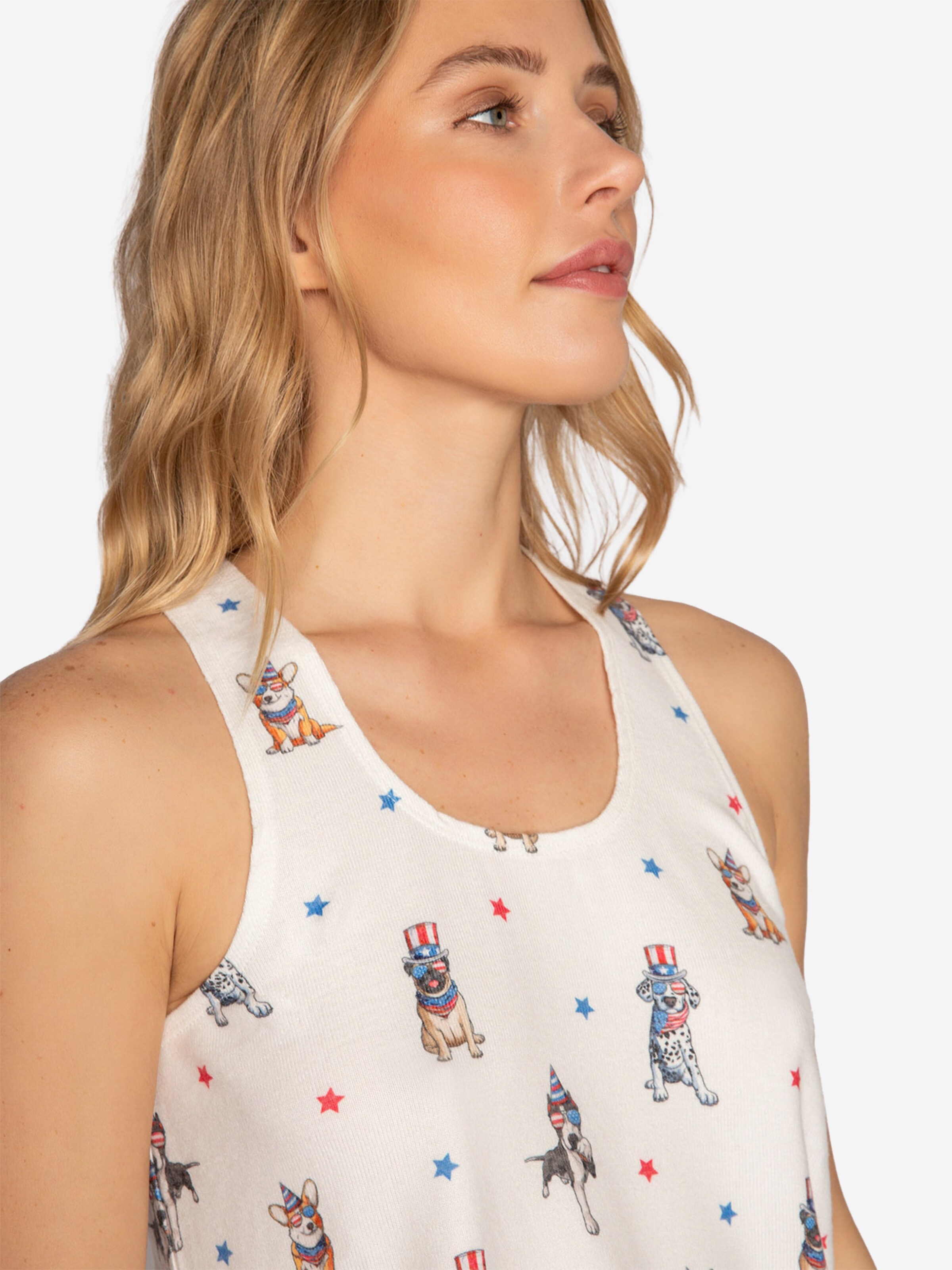 PJ Salvage Slaapshirt 'Star Spangled' in Gemengde kleuren