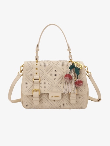 La Carrie Schultertaschen in Beige: Vorderseite