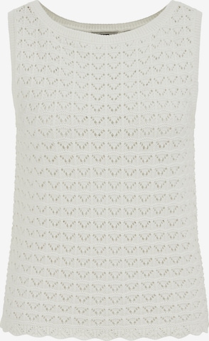 smėlio WE Fashion Megzta palaidinė be rankovių: priekis