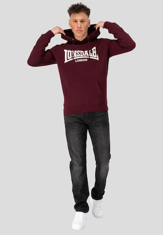 LONSDALE Sweatshirt 'Wolterton' in Rood