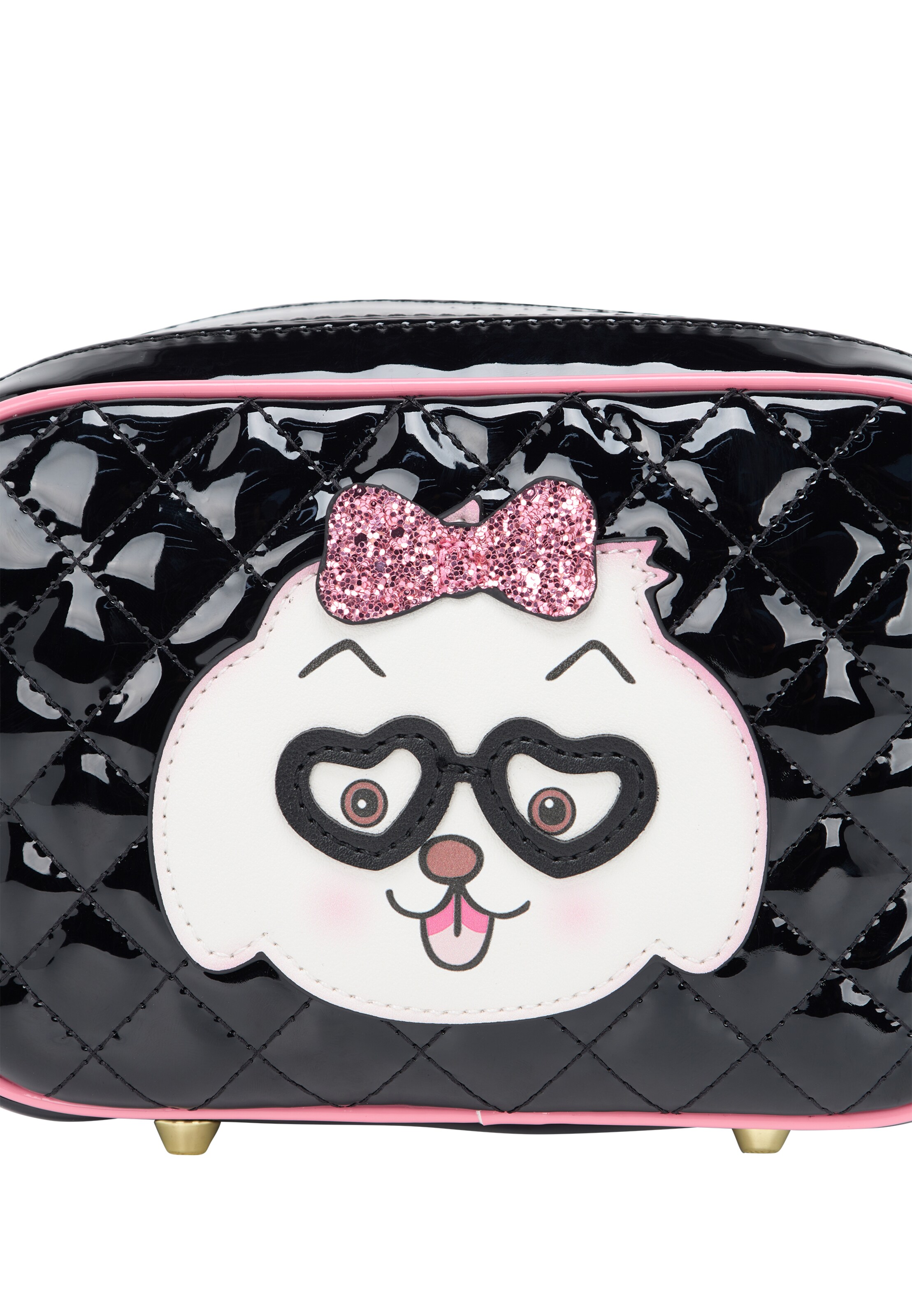 MYMO Schoudertas 'Pop Eyetheme' in Zwart