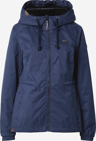 Ragwear Between-Season Jacket 'DANKKA' in Blue: front