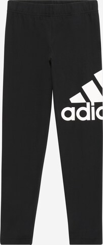 ADIDAS SPORTSWEAR Skinny Workout Pants 'Essentials' in Black: front