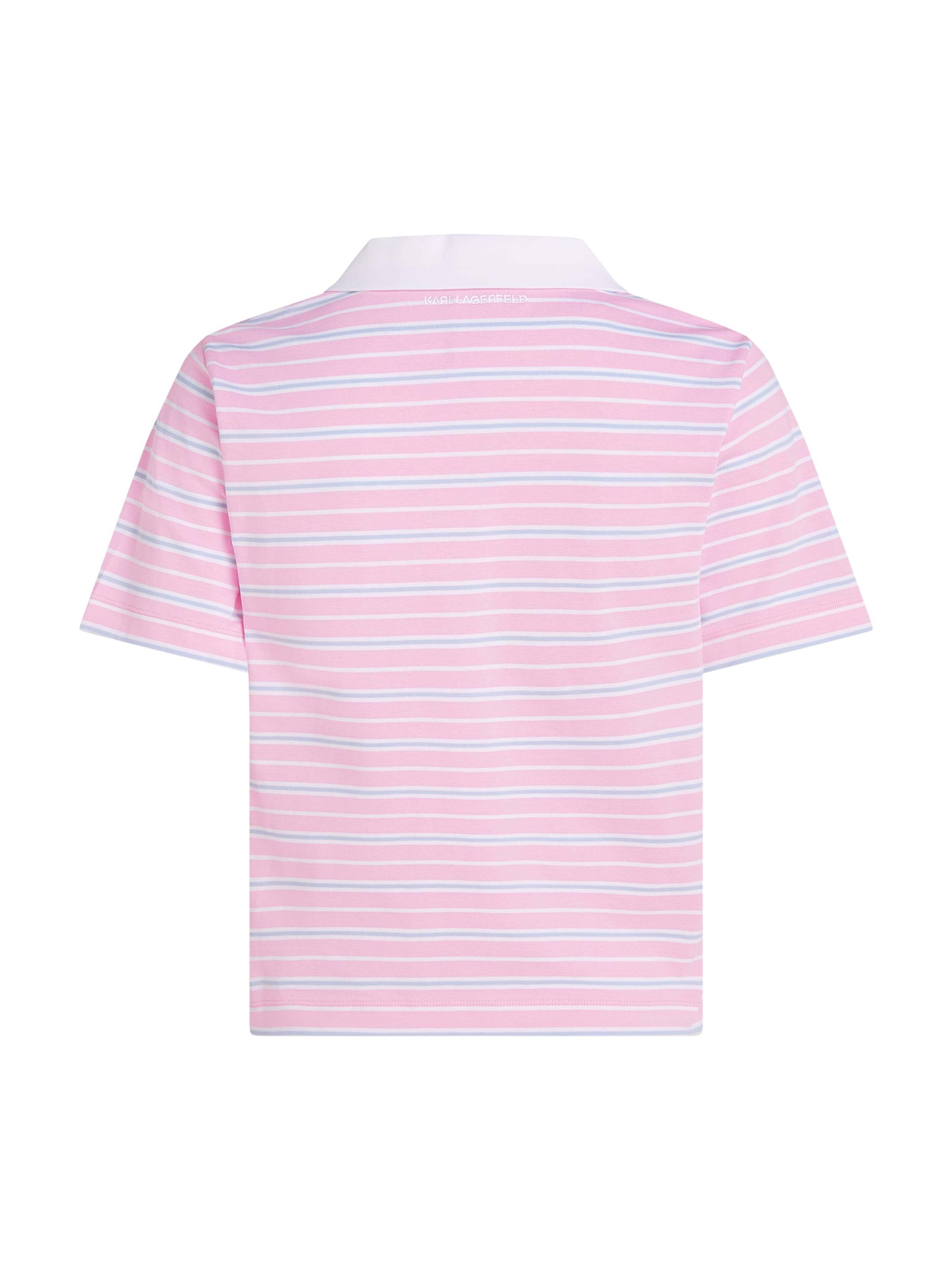 Karl Lagerfeld Shirt 'Ikon Stripe' in Pink