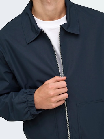 Only & Sons Prehodna jakna 'ONSRAMOS' | modra barva