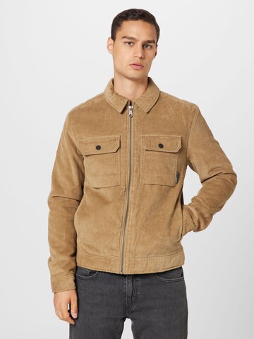 TOM TAILOR DENIM Jacke in Beige: predná strana