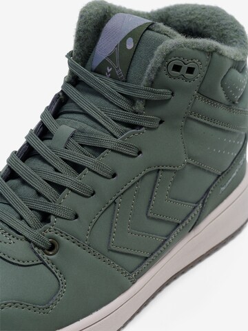 Hummel Sneakers hoog in Groen