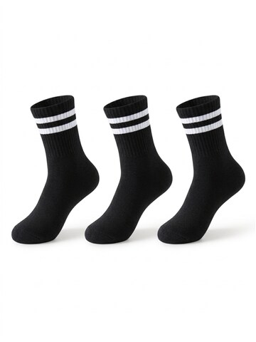 Millo Athletic Socks 'Sport Vibe' in Black: front