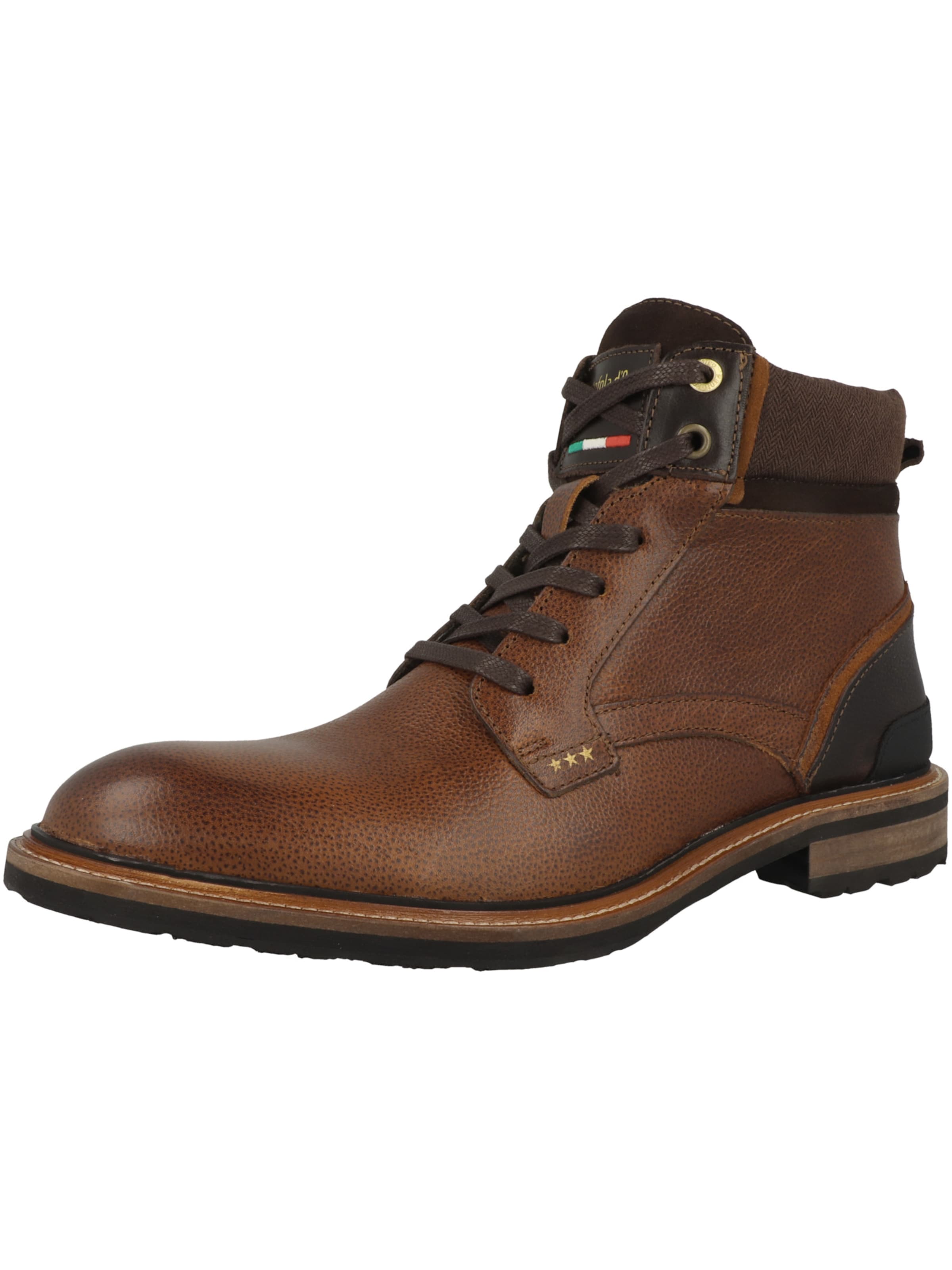 PANTOFOLA D'ORO Schnürboots ' Pizzoli Uomo' in Braun: Vorderseite