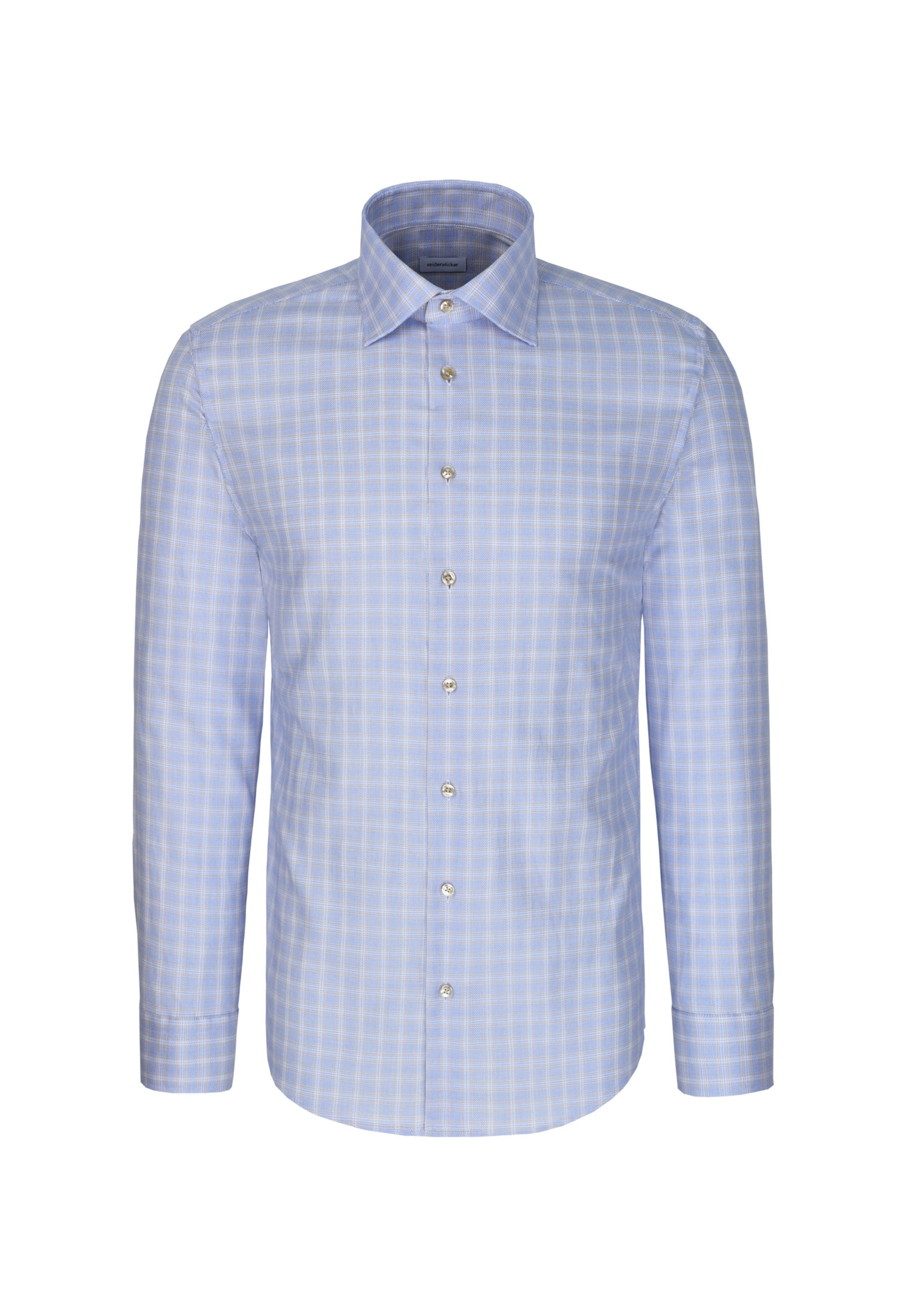 SEIDENSTICKER Regular fit Button Up Shirt in Blue: front
