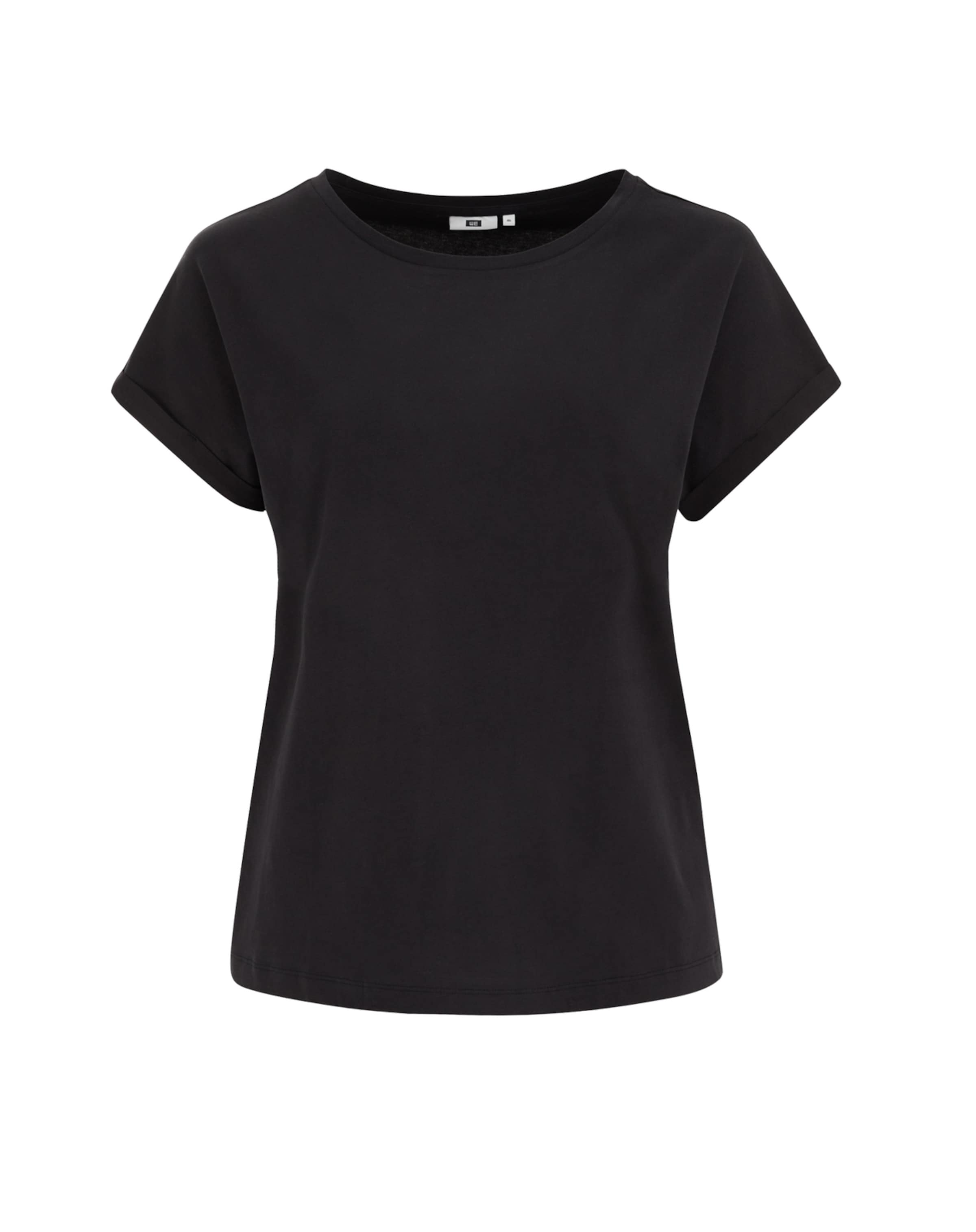 Maglietta di WE Fashion in nero: frontale