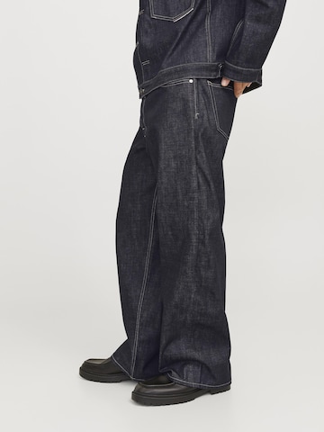 JACK & JONES Wide leg Jeans 'JJIDave JJClassic SELVEDGE' in Blue
