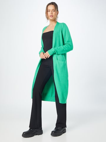 VILA Knitted Coat 'Ril' in Green: front