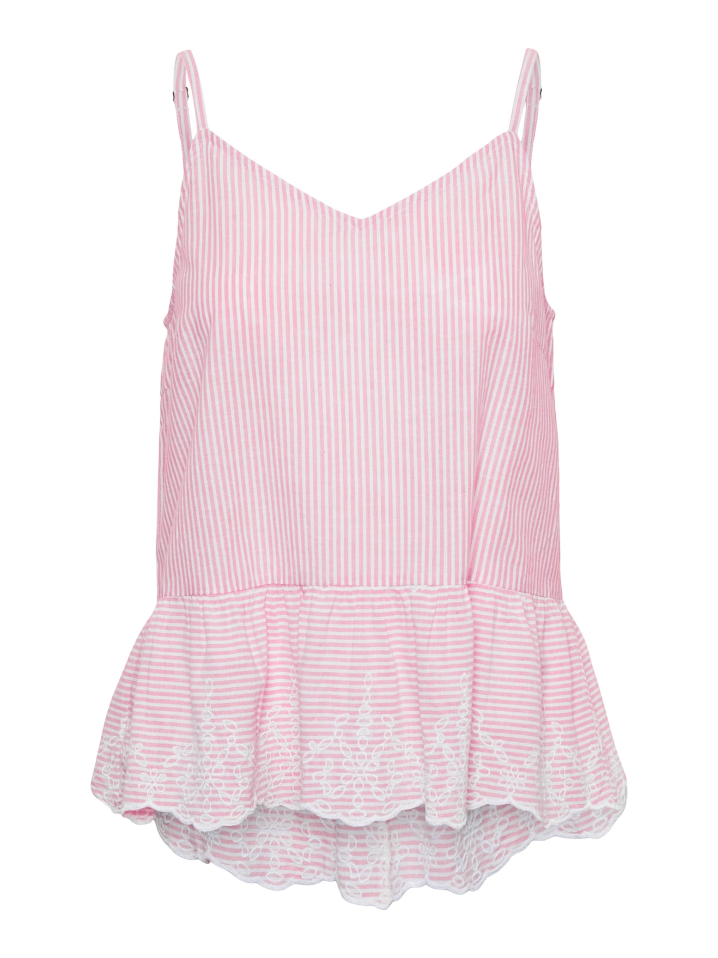 PIECES - Top em rosa: frente