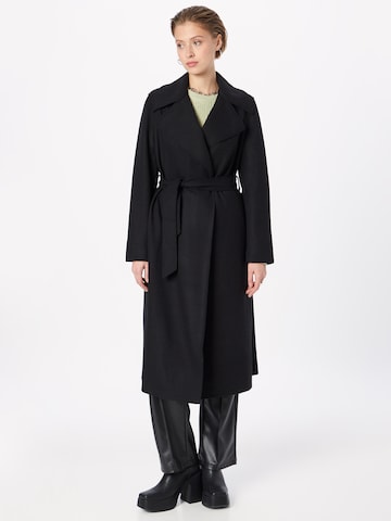 s.Oliver BLACK LABEL Between-Seasons Coat in Black: front