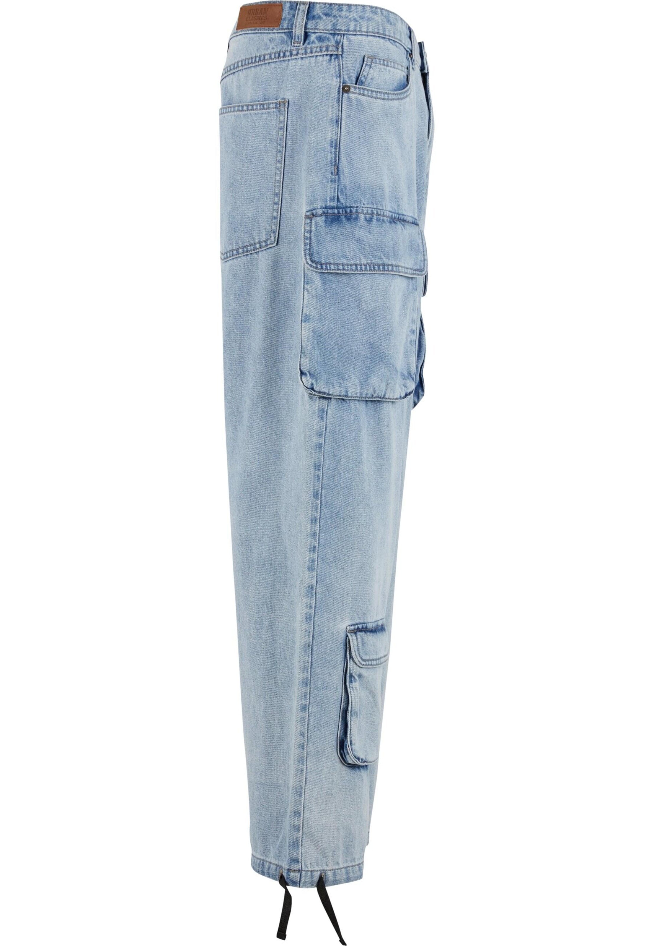 Urban Classics Regular Cargo Jeans in Blue