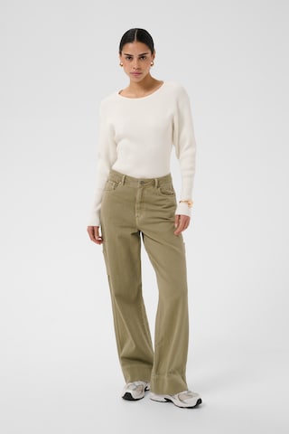 Kaffe - Pierna ancha Pantalón 'Mimi ' en verde