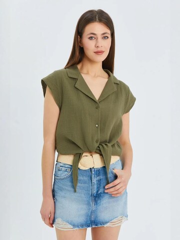 MixRay Blouse in Groen: voorkant