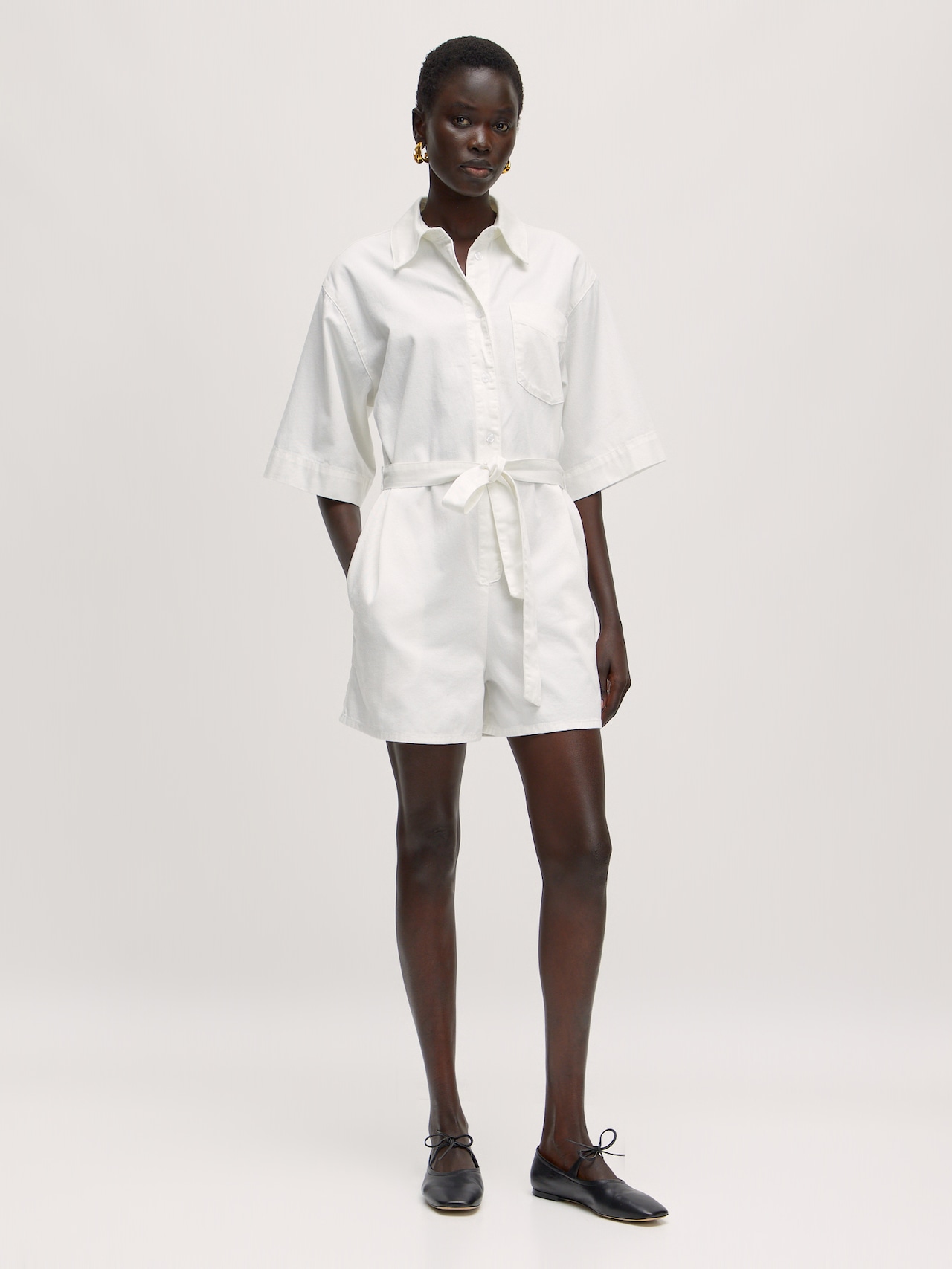 EDITED Producten Jumpsuit 'Nuria' Wit