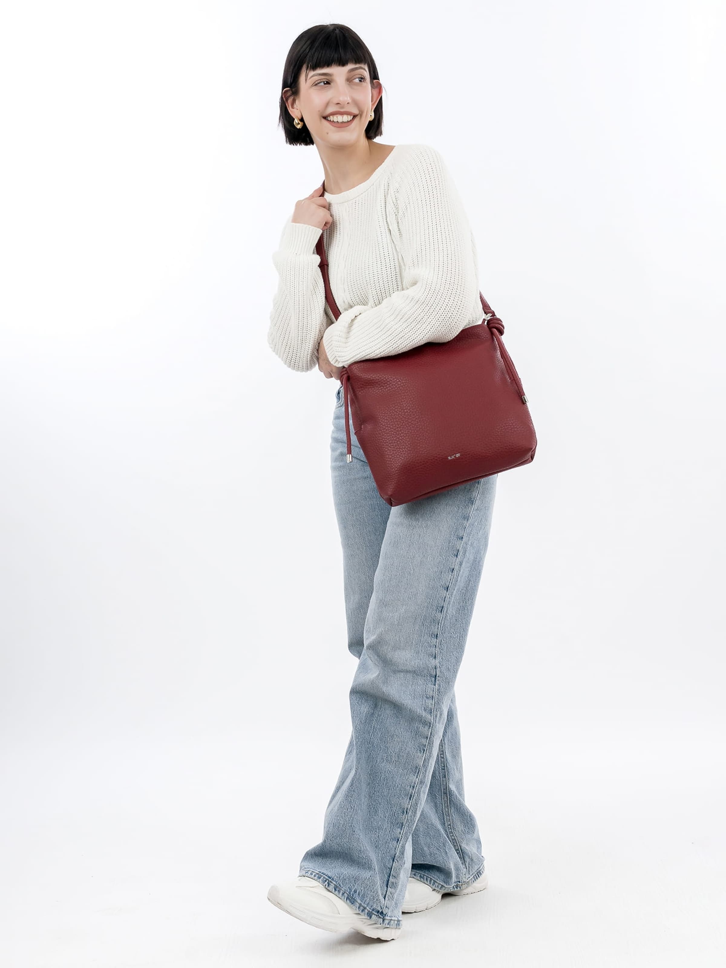 Borsa a spalla 'Montpellier RUE 09 ' di Emily & Noah in rosso