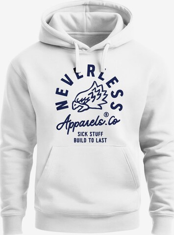 Neverless Sweatshirt 'Adler' in White: front