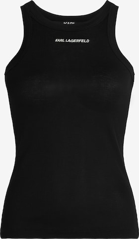 Karl Lagerfeld Top in Schwarz: predná strana