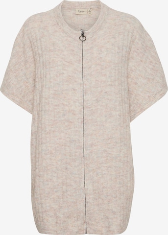Fransa Gebreid vest 'Sanny' in Beige: voorkant