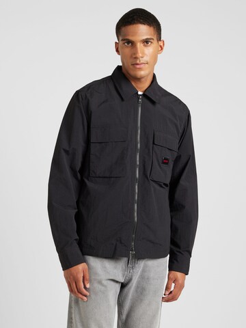 HUGO Between-season jacket 'Eselio' in Black: front