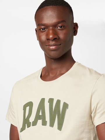T-Shirt 'University' G-Star RAW en beige