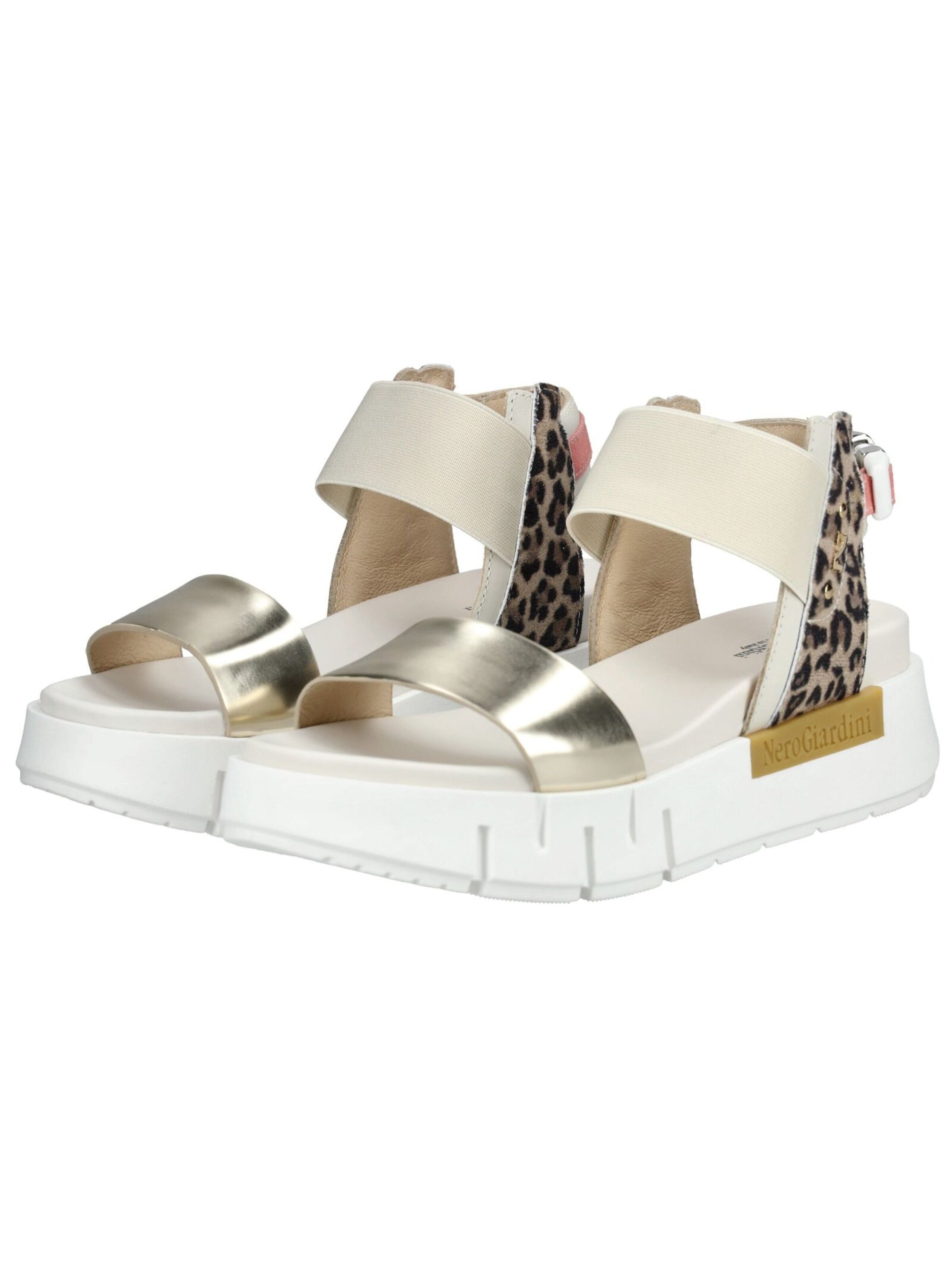 Nero Giardini Sandalen met riem in Goud