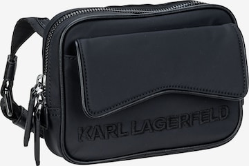 KARL LAGERFELD x CARA DELEVINGNE Tasche in Schwarz: predná strana