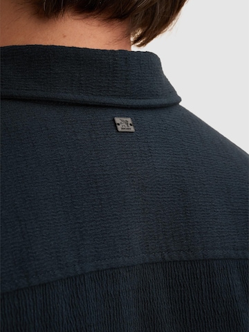 Fit confort Chemise 'Shirt jacket with texture' VANGUARD en bleu