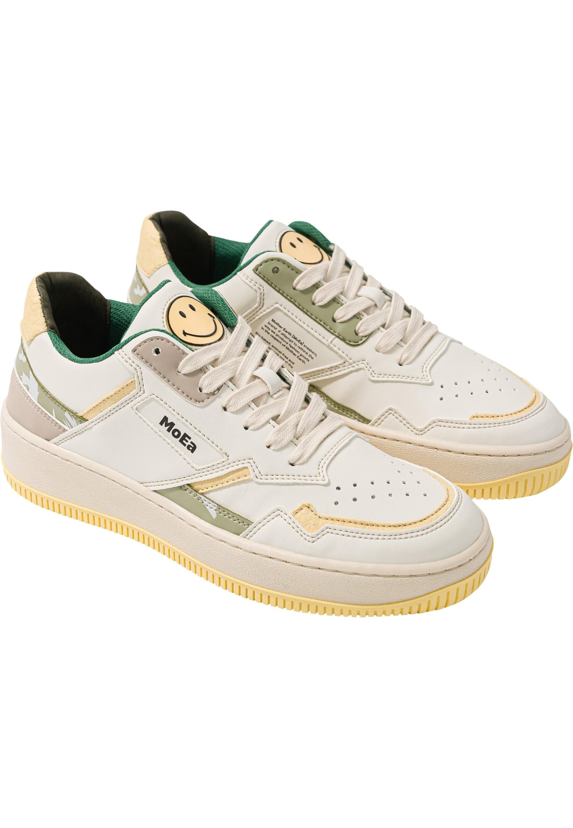 MoEa Низкие кроссовки 'Gen1 - Smiley Nature Drop' в Белый