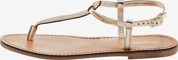 Sandales Les Tropéziennes en or : devant