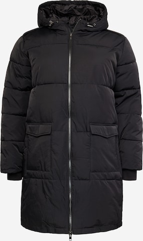 Manteau d’hiver 'ZHANNA' Object Curve en noir : devant