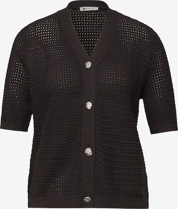 STREET ONE Вязаная кофта в Коричневый: спереди