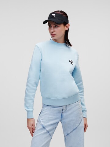Karl Lagerfeld Sweatshirt 'Ikonik 2.0' in Blauw: voorkant