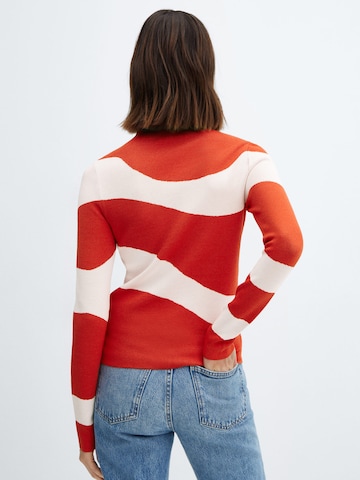 MANGO Пуловер 'Piruleta' в червено