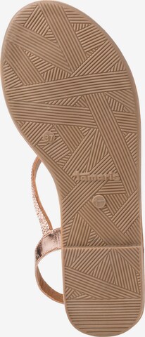 TAMARIS Strap Sandals in Gold