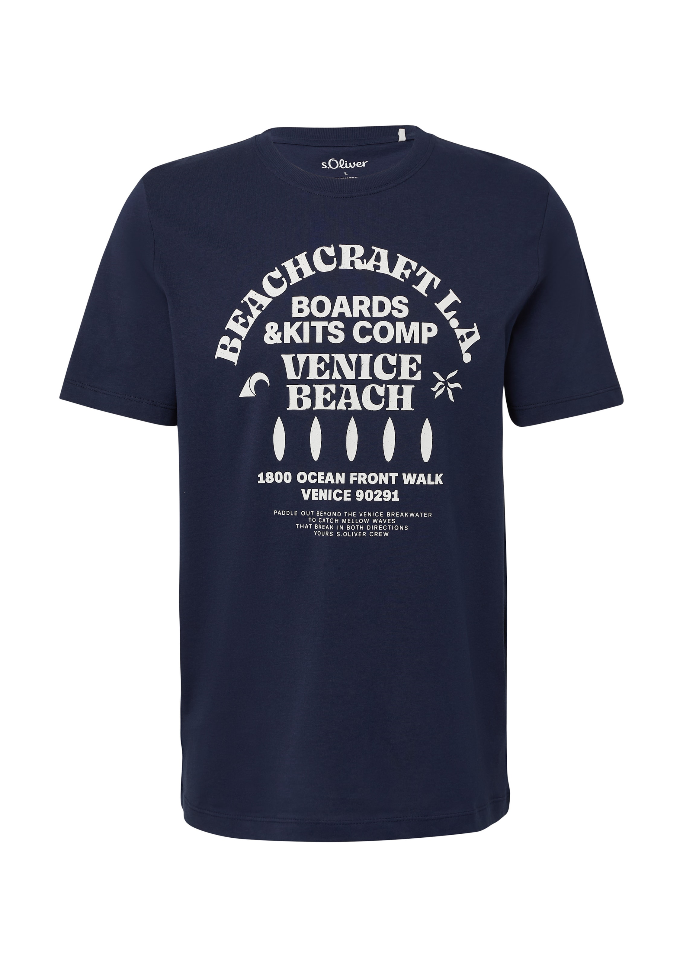 s.Oliver Μπλουζάκι σε μπλε: μπροστά