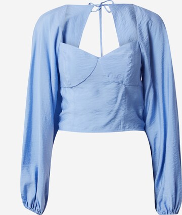 Gina Tricot Blouse 'Theresa' in Blue: front